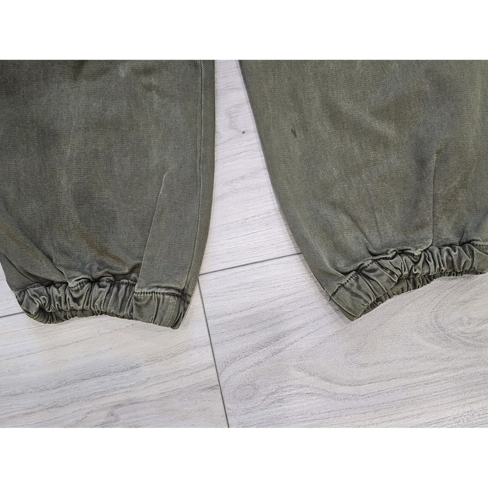 Dear John Denim Cargo Palm Green Olive Pants Joggers Womenes Size 27 NWT - Picture 5 of 11